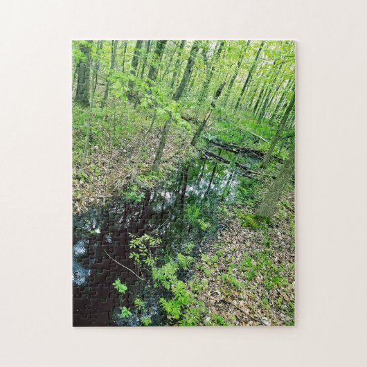 Creative stream herfst water foto puzzel puzzel legpuzzel (Verticaal)