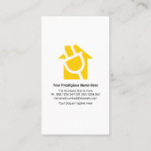 Creative Street Light Bulb op startende elektricie Visitekaartje (Achterkant)