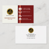 Creative Striking Large Social Media Icon Optician Visitekaartje (Voorkant / Achterkant)