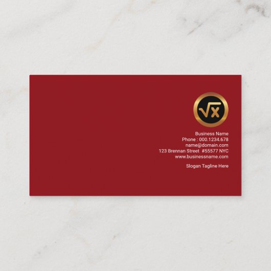 Creative Striking Red Web Lines Data Scientist Visitekaartje (Achterkant)