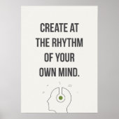 Creative Studio Wall Art. Minimal Inspiration Poster (Voorkant)