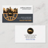 Creative Stylish Global City Lijst Logistics Visitekaartje (Voorkant / Achterkant)