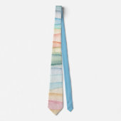 Creative Stylish Pastel Waterverf Pattern-Mannen Stropdas (Voorkant)