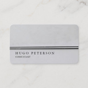 Creative Stylish Plain Silver Grey Professional Visitekaartje
