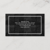 Creative Stylish Sawn Timber Contractor Visitekaartje (Achterkant)