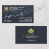 Creative Stylish Stock Exchange Graph Financial Visitekaartje (Voorkant / Achterkant)