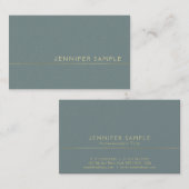 Creative Stylish Trendy Pearl Finish Modern Luxe Visitekaartje (Voorkant / Achterkant)