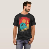 Creative Sunset Beach  Travel  Surf  Palm Tree  Oa T-shirt (Voorkant volledig)