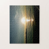 Creative Sunset bridge water foto puzzel puzzel (Verticaal)