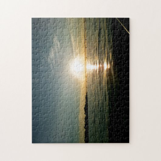 Creative Sunset bridge water foto puzzel puzzel Legpuzzel (Verticaal)