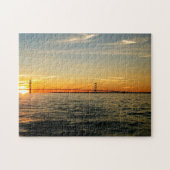 Creative sunset bridge water foto puzzel puzzel legpuzzel (Horizontaal)