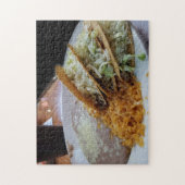 Creative tacos beans rijstfoto puzzel (Verticaal)