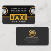 Creative Taxi Car Headlights Grill Number Bord Visitekaartje (Voorkant / Achterkant)