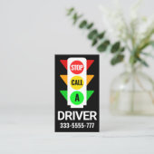 Creative Taxi Traffic Light Signage Visitekaartje (Staand voorkant)