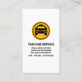 Creative Taxi Traffic Light Signage Visitekaartje (Achterkant)
