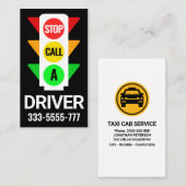 Creative Taxi Traffic Light Signage Visitekaartje (Voorkant / Achterkant)