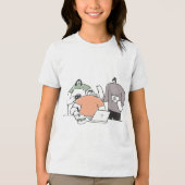 Creative Teamwork – Where Ideas, Coffee & Collabor Tri-Blend Shirt (Voorkant)