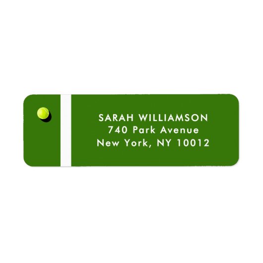 Creative Tennis Etiket (Voorkant)