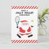 Creative Tennis-kerstfeestkaarten Feestdagenkaart (Staand voorkant)