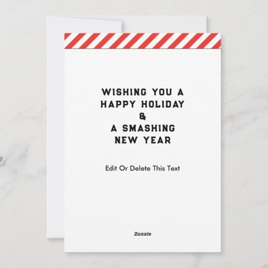 Creative Tennis-kerstfeestkaarten Feestdagenkaart (Achterkant)