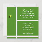 Creative Tennis Party Kaart (Voorkant)