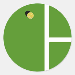 Creative Tennis Ronde Sticker