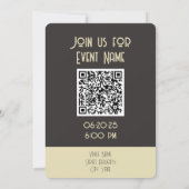 Creative Tiger Sla de datum Nodig QR Code Kaart ui (Achterkant)