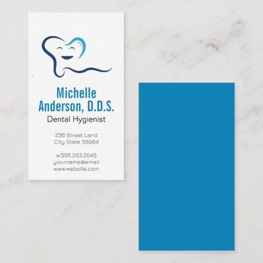 Creative Tooth-Logo Visitekaartje (Voorkant / Achterkant)