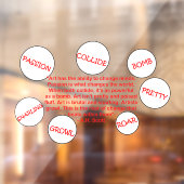 Creative Transformation Window Cling Raamsticker (Vel 2)