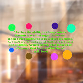 Creative Transformation Window Cling Raamsticker (Vel 2)