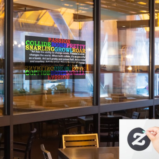 Creative Transformation Window Cling Raamsticker (Restaurant Raam)