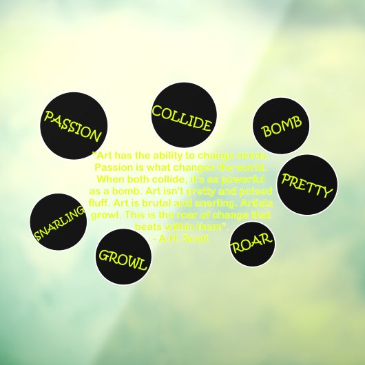 Creative Transformation Window Cling Raamsticker (Vel 3)