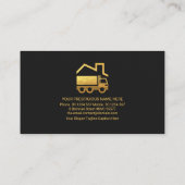 Creative Trapezium Layers Gold Truck Home Movement Visitekaartje (Achterkant)