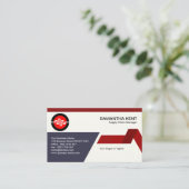 Creative Trapezium Link Supply Chain Manager Visitekaartje (Staand voorkant)