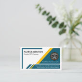 Creative Trapezoid Layers CEO-oprichter Visitekaartje (Staand voorkant)