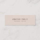Creative Trendy Minimalist Design Sjabloon Modern Mini Visitekaartje (Voorkant)