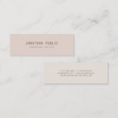 Creative Trendy Minimalist Design Sjabloon Modern Mini Visitekaartje (Voorkant / Achterkant)