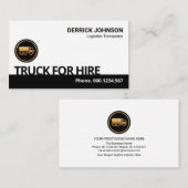 Creative Truck for Hire Signage Transportation Visitekaartje (Voorkant / Achterkant)