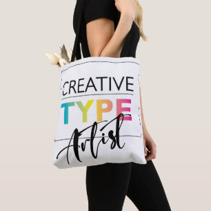Creative Type Artist Canvas tas