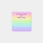 Creative Types Rainbow Post-it Notes (Voorkant)