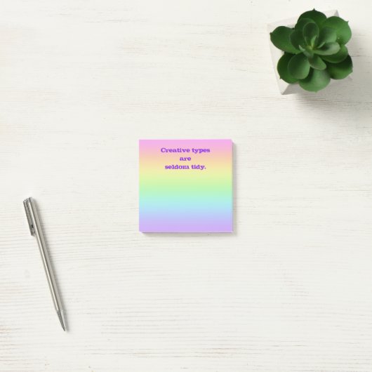 Creative Types Rainbow Post-it Notes (Kantoor)