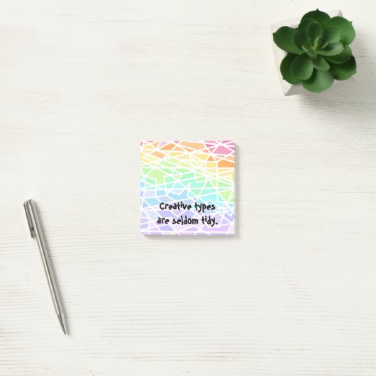 Creative Types Rainbow Post-it Notes (Kantoor)