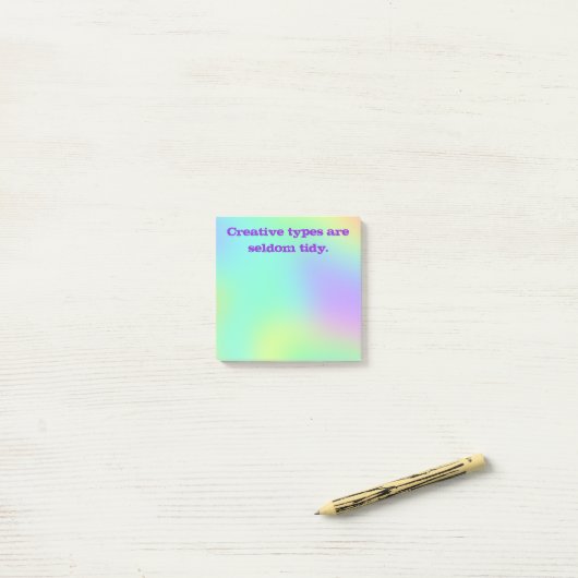 Creative Types Rainbow Post-it Notes (Op bureau)
