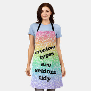 Creative Types zijn Zelden Tidy Doodles Schort
