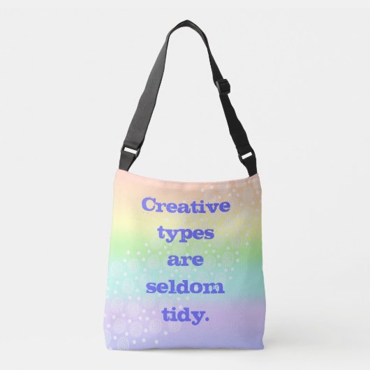 Creative Types zijn zelden tidy Rainbow-Canvas tas (Voorkant)
