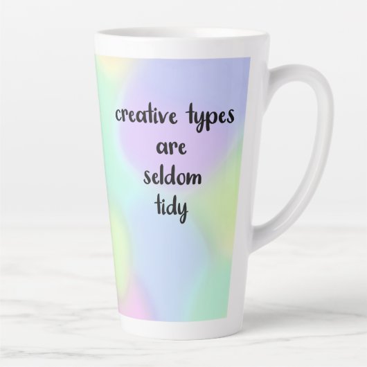 Creative Types zijn zelden tidy Rainbow Latte Mok (Rechts)