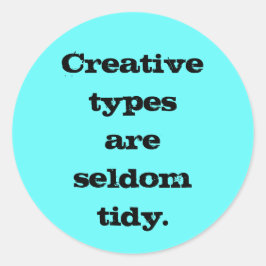 Creative Types zijn zelden tidy Sticker
