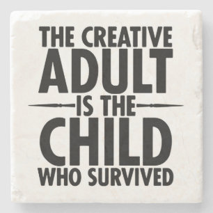 Creative Typography Motivatie Quote Stenen Onderzetter