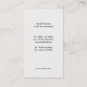 Creative Unique Geometric Black en Gold Abstract Visitekaartje (Achterkant)