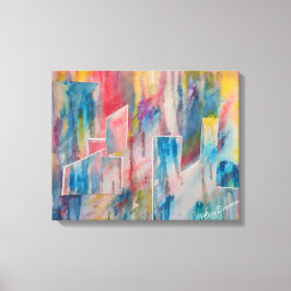 Creative Utopia CityScape Canvas Afdruk